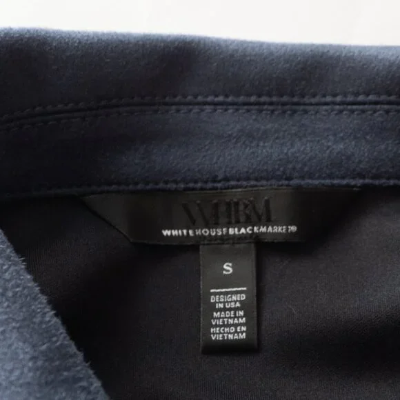 White House Black Market Faux Suede Flirty Jacket Small - Deep Blue - Picture 5 of 14